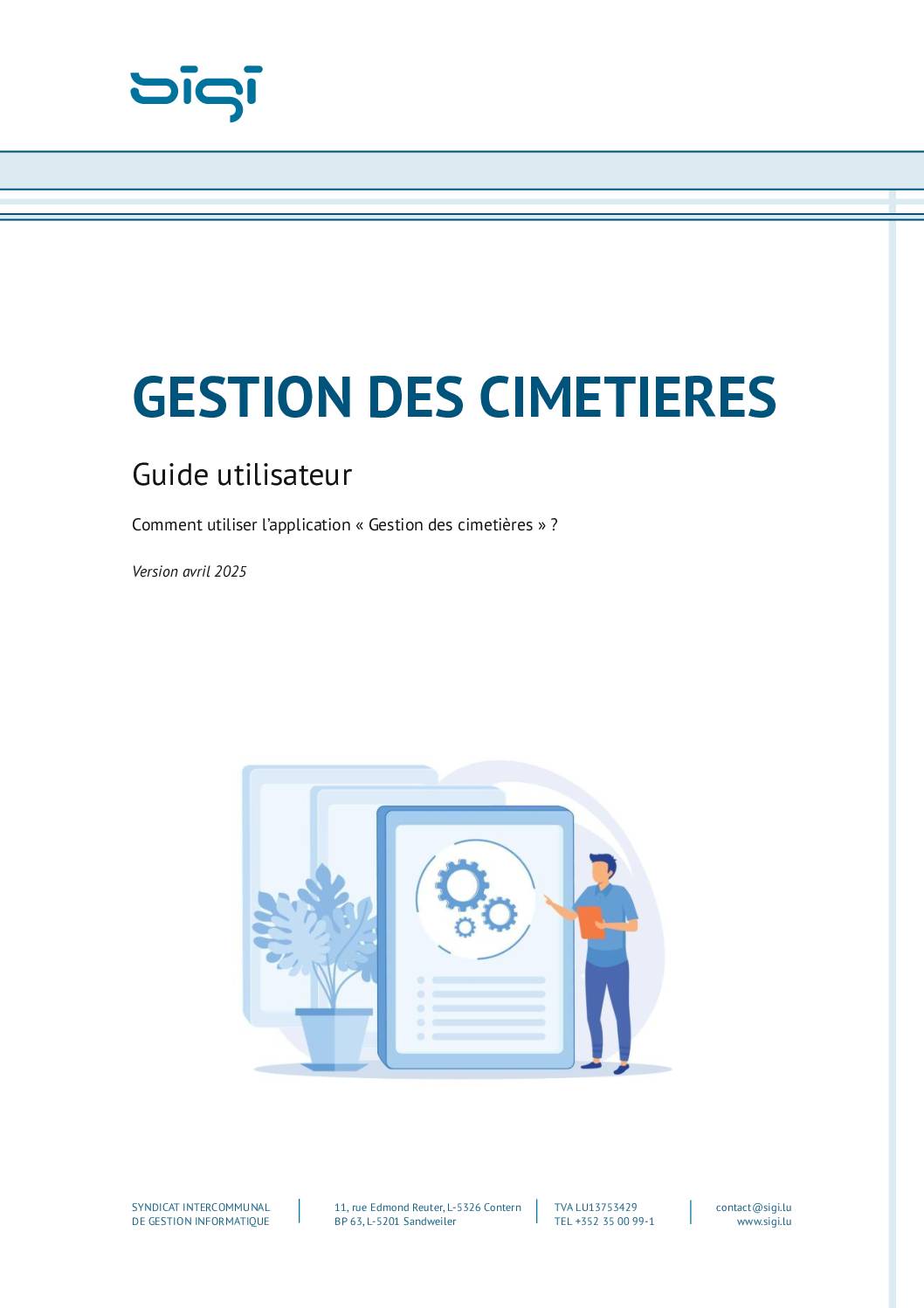Guide utilisateur - CIMETIERE - Avril 2025