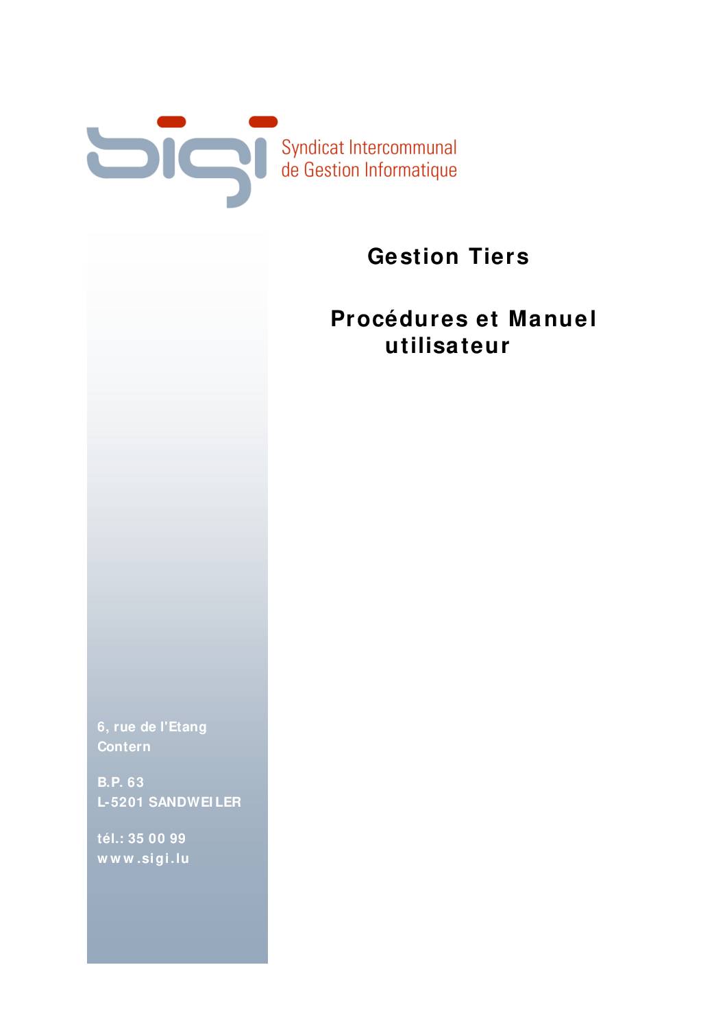 2006-03-22_Gestion_Tiers_Manuel_Utilisateur