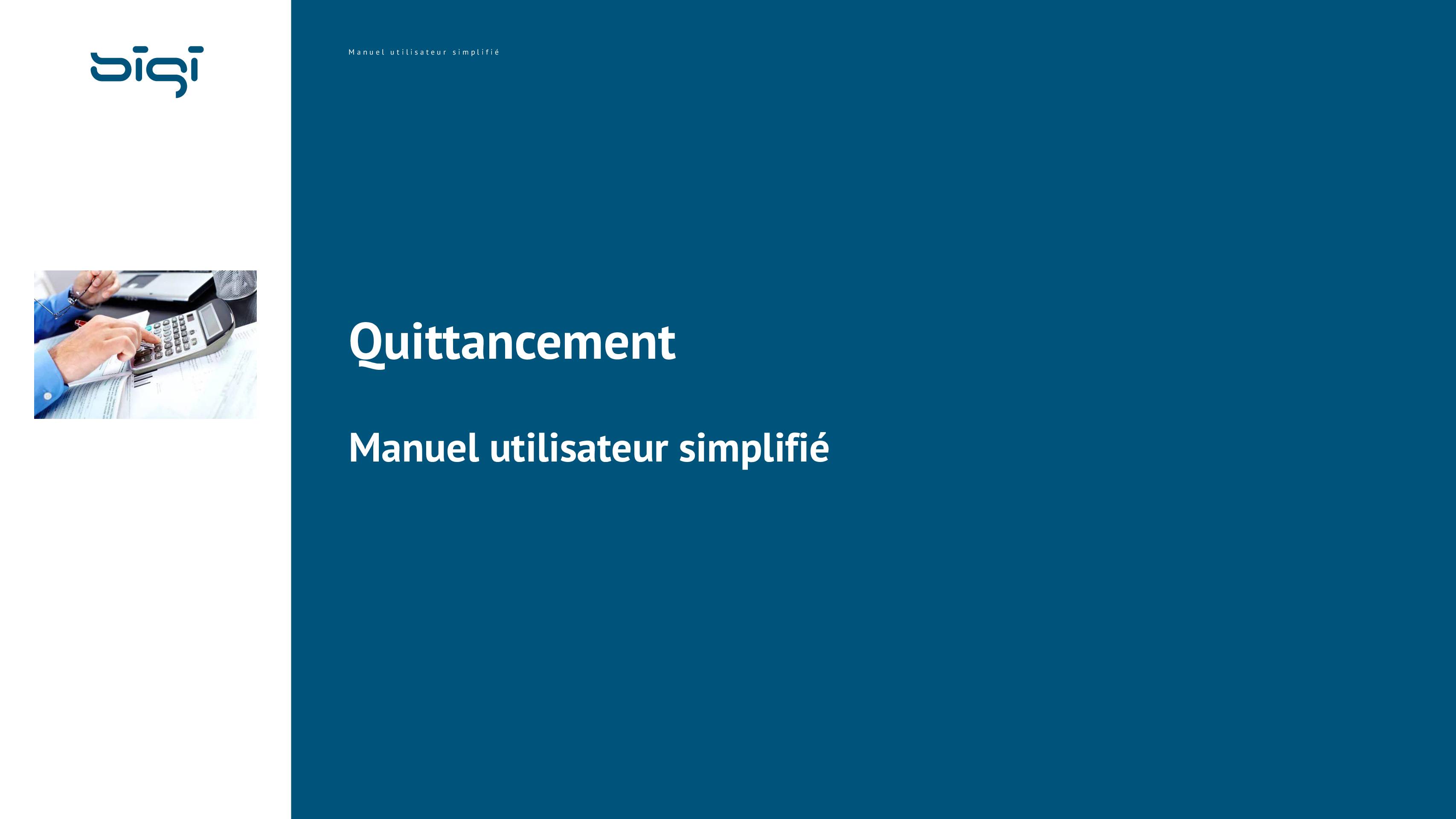 Manuel simplifié Quittancement v2.0